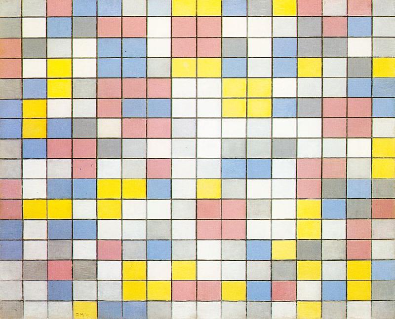 Piet Mondrian Composition with Grid IX oil painting image